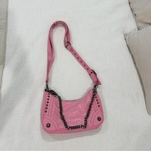 ZARA Pink Leather Shoulder Bag